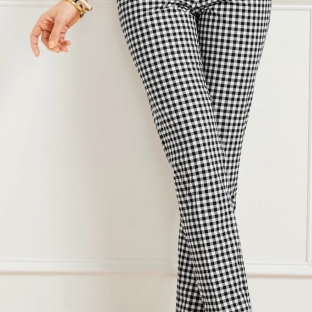 Charter Club Black and White Checkered Chinos